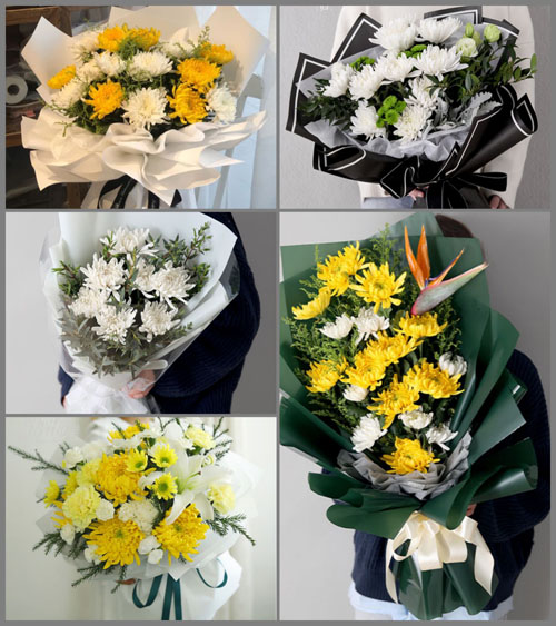 山东菏泽牡丹区马岭岗镇侯金铎村白事花束代送